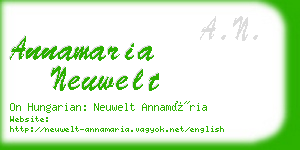 annamaria neuwelt business card